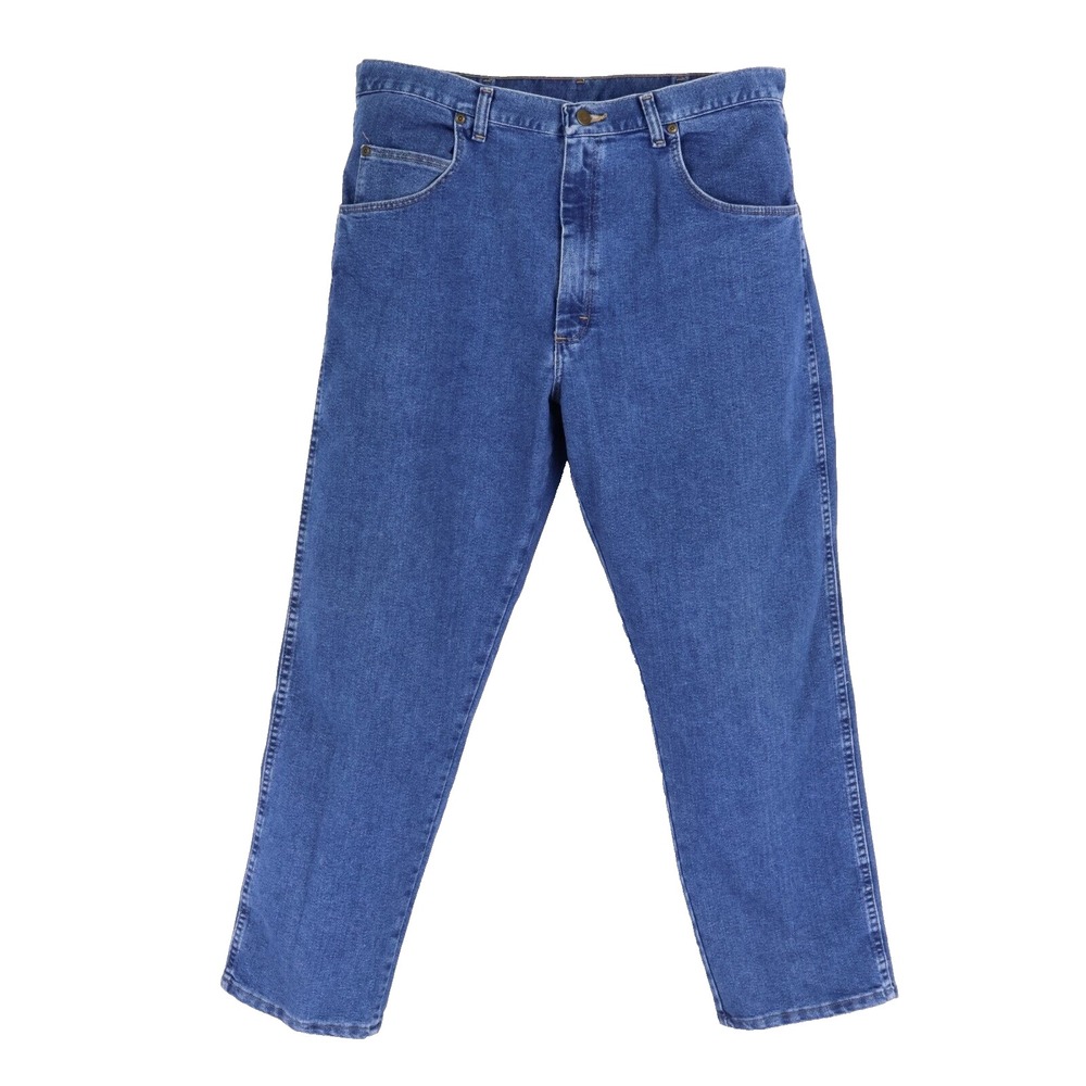 Wrangler Rugged Wear Jeans Mens Size 36x30 Blue Medium Wash Denim Straight Leg